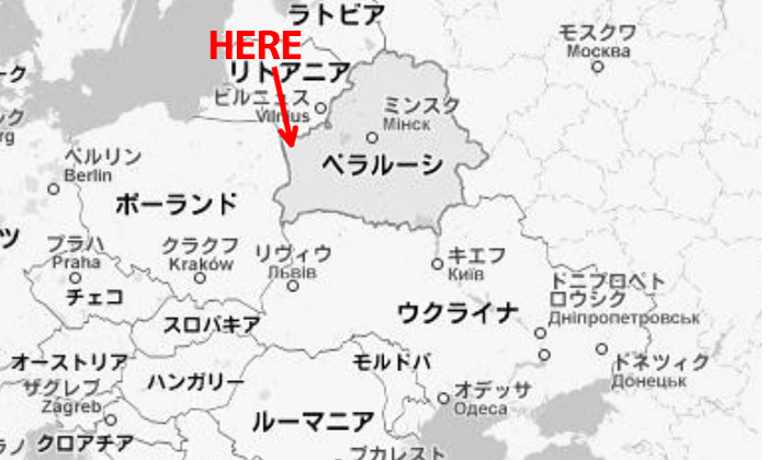 ベラルーシの国立公園地図
