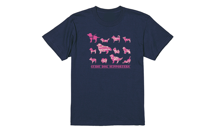 インディゴカラーTシャツの写真