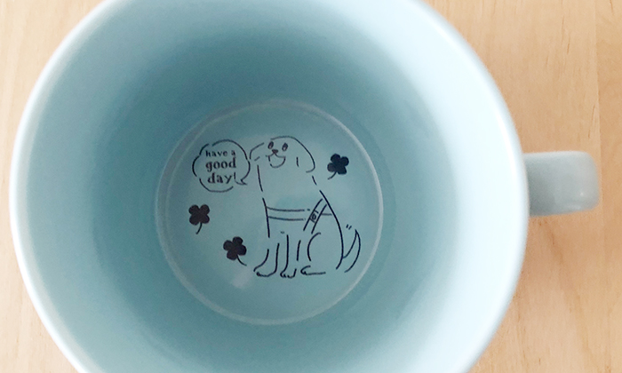 内底の盲導犬の吹き出しに書かれているメッセージ説明