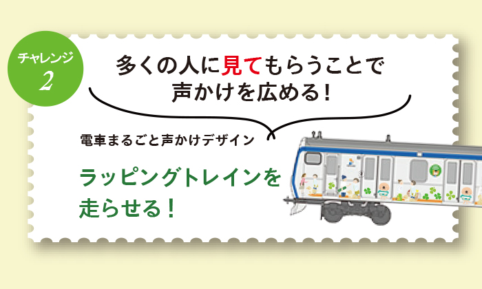 ラッピングトレインのイメージイラスト