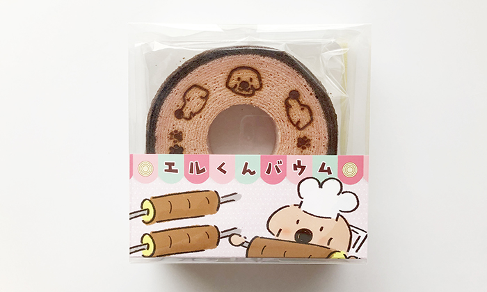 いちごチョコ味のバウムクーヘン