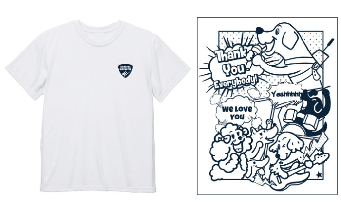ホワイトのTシャツ