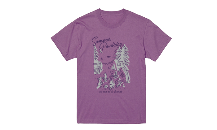 ラベンダーのTシャツ