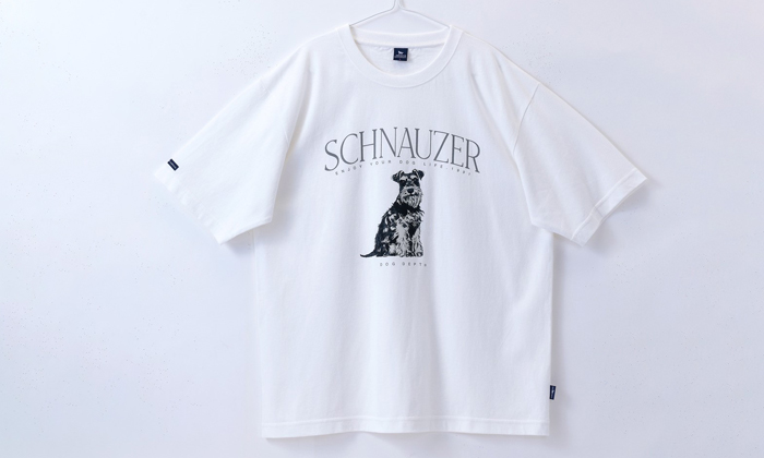 シュナウザーのイラストのTシャツ