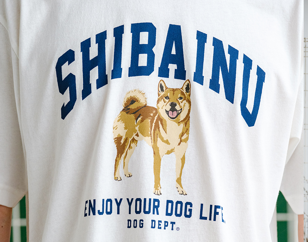 柴犬のイラストのTシャツ