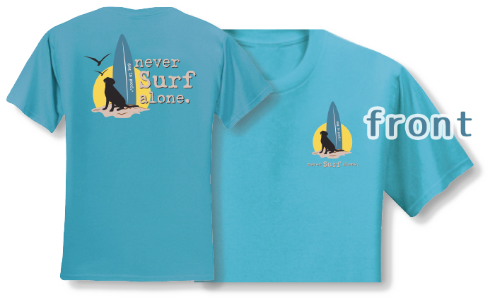 ブルーのTシャツ