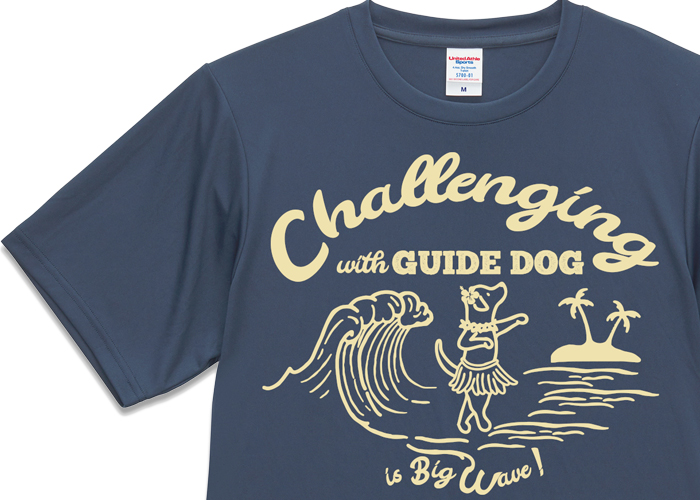 グレーシュブルーのTシャツの写真