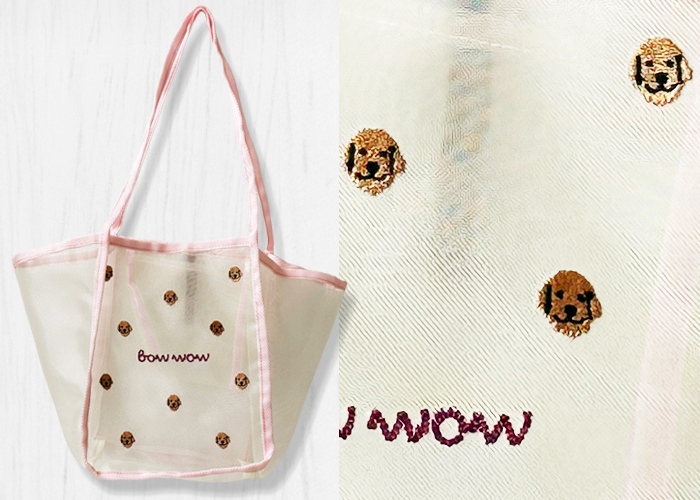 淡いピンクにゴールデンの刺繍