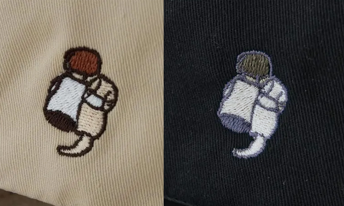 刺繍の拡大写真