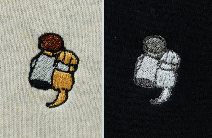 刺繍部分の拡大写真
