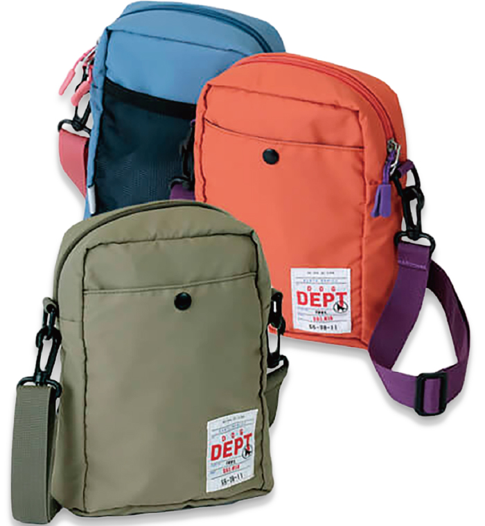 上から時計回りにグレイブルー、オレンジ、オリーブグリーンの画像