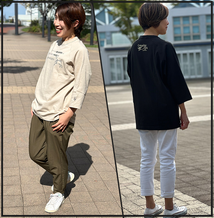 左側がストーンを着用し、右側が