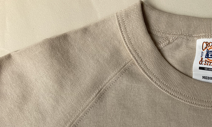 襟ぐりのアップ写真