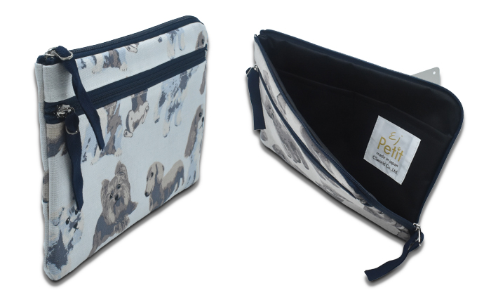 側面とファスナーを開けたの中の写真