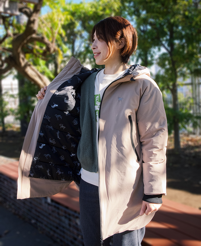 裏生地もぬかりなし！ おしゃれなDOGDEPTのロングファイバーダウン