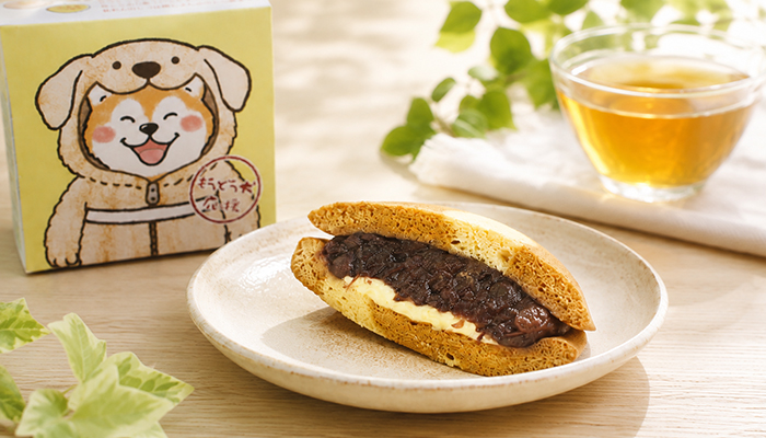 どら焼きの断面の写真