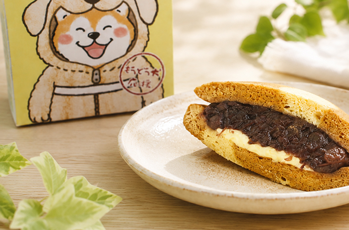 どら焼きの断面の写真